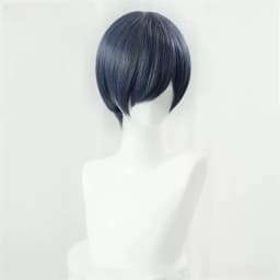 Anime Wigs Cosplay Ciel Phantomhive Cosplay Wig Blue Grey Wig Heat Resistant Halloween Party Women Men Wigs