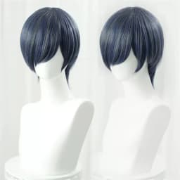 Anime Wigs Cosplay Ciel Phantomhive Cosplay Wig Blue Grey Wig Heat Resistant Halloween Party Women Men Wigs