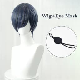Anime Wigs Cosplay Ciel Phantomhive Cosplay Wig Blue Grey Wig Heat Resistant Halloween Party Women Men Wigs