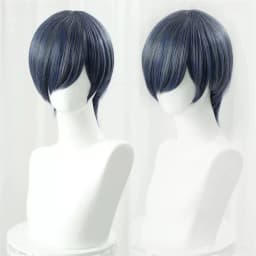Anime Wigs Cosplay Ciel Phantomhive Cosplay Wig Blue Grey Wig Heat Resistant Halloween Party Women Men Wigs