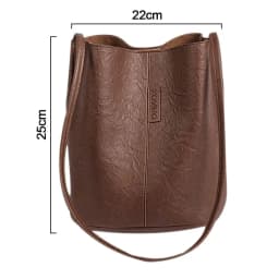 PU Leather Pleated Handbag Crossbody Bag Totes Bag Travel Handbag Women Shoulder Bag