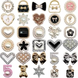 1PCS Acrylic Shoe Charms Fashion Jewelry Shoe Buckle Sandal Pins Accessories Women Men New Shoe Decoration Wristband Tote Bag