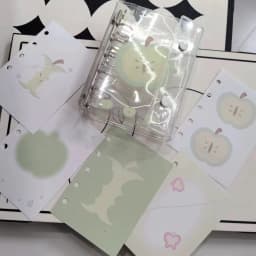 M5 5Holes Binder Cover Candy Colored Binder Cover Journal Sketchbook Accessories Diary Office Supplies