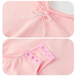 Girls Ballet Leotards Bowknot Dance Leotard Cotton Short Sleeves Mesh Splice Gymnastic Dance Bodysuit Kids Dancewear Costumes