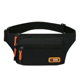 Nylon Men Waist Bag Chest Bag Large-capacity Waterproof Sport Mobile Phone Bag Outdoor Travel Anti-theft Business Cashier Wallet