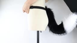 Adults 26 Inch Wolf Tail Soft Long Fur Cat Fox Costume Tail for Halloween Fancy Party Costume