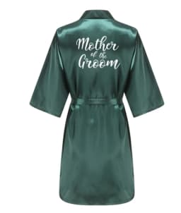 Wedding Party Team Bride Robe With White Letters Kimono Satin Pajamas Bridesmaid Bathrobe YE6522