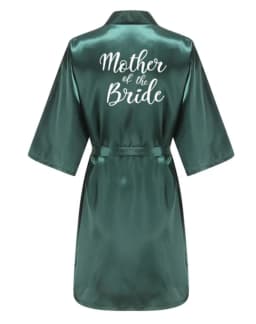 Wedding Party Team Bride Robe With White Letters Kimono Satin Pajamas Bridesmaid Bathrobe YE6522
