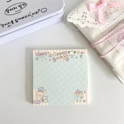 MINKYS 50 Sheets Kawaii Puppy Square Memo Pads Paper To Do List Journal Note Paperlaria DIY Material Stationery