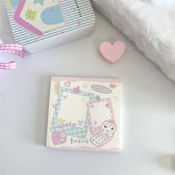 MINKYS 50 Sheets Kawaii Puppy Square Memo Pads Paper To Do List Journal Note Paperlaria DIY Material Stationery