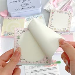 MINKYS 50 Sheets Kawaii Puppy Square Memo Pads Paper To Do List Journal Note Paperlaria DIY Material Stationery