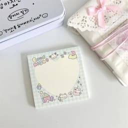 MINKYS 50 Sheets Kawaii Puppy Square Memo Pads Paper To Do List Journal Note Paperlaria DIY Material Stationery