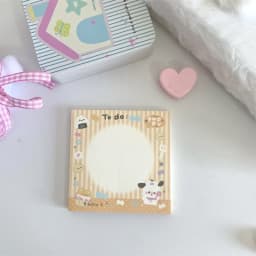 MINKYS 50 Sheets Kawaii Puppy Square Memo Pads Paper To Do List Journal Note Paperlaria DIY Material Stationery