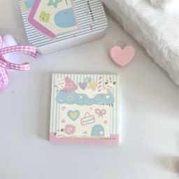 MINKYS 50 Sheets Kawaii Puppy Square Memo Pads Paper To Do List Journal Note Paperlaria DIY Material Stationery