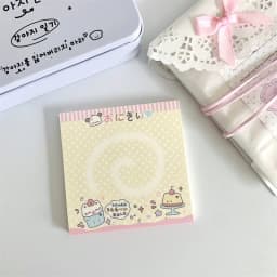 MINKYS 50 Sheets Kawaii Puppy Square Memo Pads Paper To Do List Journal Note Paperlaria DIY Material Stationery