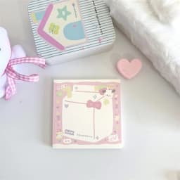MINKYS 50 Sheets Kawaii Puppy Square Memo Pads Paper To Do List Journal Note Paperlaria DIY Material Stationery