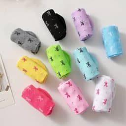 10/15 Pcs of Fashionable Classic and High-Quality Summer Candy Colored Women's Socks Comfortable Soft and Casual Short Socks