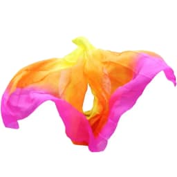 Belly Dance Silk Veil 100% Real Silk Belly Dance Accessory Hand Scarf Shawls Belly Dancer Performance Practice Clothes Prop