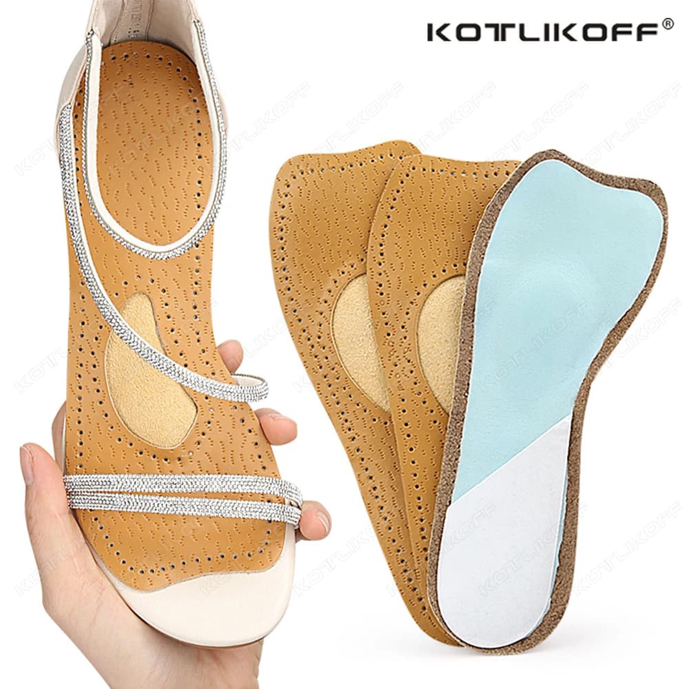 Women Self-Adhesive Latex PU Sandals Insoles Antislip Sweat-absorbent High-heeled Shoes Comfortable Arch Support Insole Cushions