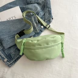 Half Moon Women's Chest Bag New Oxford Cloth Large Capacity Waist Bags Waterproof Multifunctional Running Belt Bags Sport