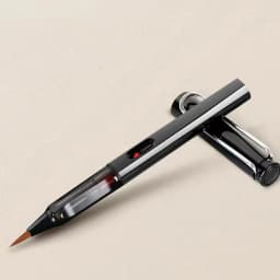 Pen Type Calligraphy Brushes Beginner's Writing Brush Soft Weasel Hair Small Regular Script Brush for Student Painting Writing