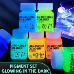 Fluorescent Acrylic Glow In The Dark Paint Brightness Luminous Student Hand Painted DIY Textile Wall Light Absorbing Pigment