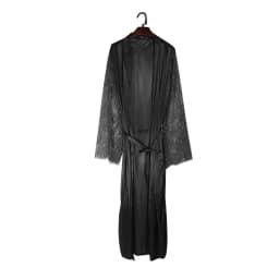 Womens Nightdress Sexy Long Polyester Lingerie Nightwear Bath Robe Gown Imitation Ice Silk Nightdress Solid Color Nightgown Thin
