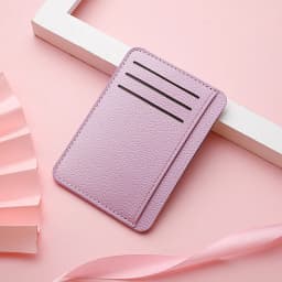 1Pc New Ultra-thin Soft Wallet PU Leather Mini Credit Card Wallet Candy Color Bank Credit Card Box Female Male Business Card Set