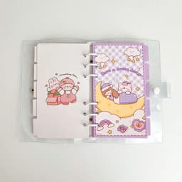 A6 Cute Girl Paper Index Divider 6 Holes For Binder Planner Notebook Stationery Notebook Paper Divider Accessories