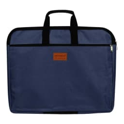 Double Layers Book A4 Document Bag File Folder Holder With Handle Zipper Waterproof Canvas Handbag Business Documents Files Bag