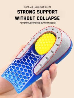1Pair Gel Shoes Insole for Feet Silicone Invisible Height Increasing Insoles Non Slip Shoe Pads Men Shock Absorption Shoe Sole