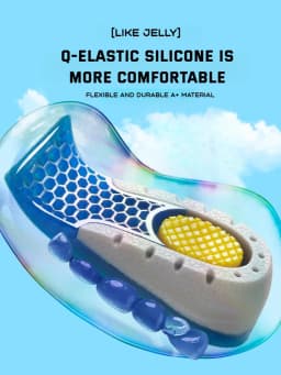 1Pair Gel Shoes Insole for Feet Silicone Invisible Height Increasing Insoles Non Slip Shoe Pads Men Shock Absorption Shoe Sole