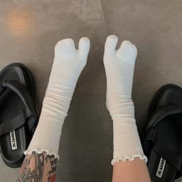 High Quality Combed Cotton Split Toe Woman Socks Solid Color Simple Comfortable Soft Two-Toed Japanese Harajuku Women's Tabi Sox