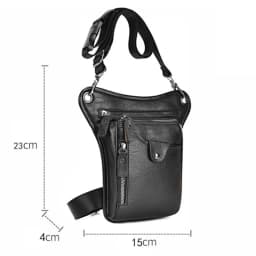 Vintage PU Leather Waist Pack Drop Leg Bag Men Women Belt Hip Bag Multifunction Motorcycle Bicycle Outdoor Hiking Camping Bag