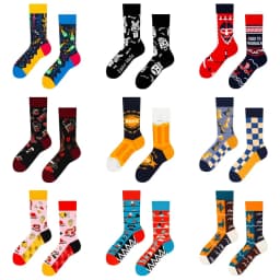 2024 Autumn 1 Pair Women Original AB Tide Socks Medium High Tube Colorful Socks Animal Flower Cotton Unisex Socks