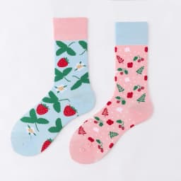 2024 Autumn 1 Pair Women Original AB Tide Socks Medium High Tube Colorful Socks Animal Flower Cotton Unisex Socks