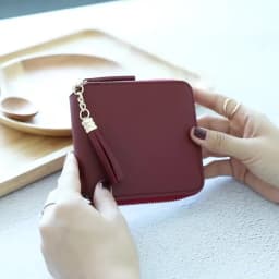 Women's Fringe Square Zipper Purse, Short Money Clip, All Simple Card Bag, Multi-functional Fashion Purse, New, 2024
