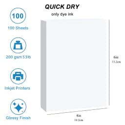 ESHANG High Quality A4 3R 4R 5R Glossy Photo Paper 200G 100/20sheets High Gloss Quick Dry for Canon Epson HP Inkjet Printer