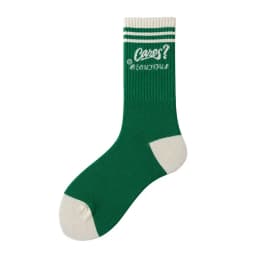Cotton Japanese Mid-Tube Socks for Women Men New Green Socks Ins Trendy Autumn Winter Sports Socks Letter Striped Harajuku Sock