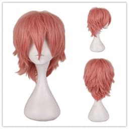 Anime 30cm Short Straight Cosplay Wig Black White Green Brown Purple Blue Gray Red Gold Man Women Heat Resistant Synthetic Hair