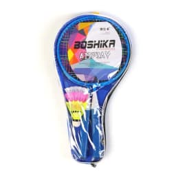 Children Lightweight Badminton Rackets Family Game Toy Iron Alloy Double Racquet Set with Carrying Bag Sports Equipment
