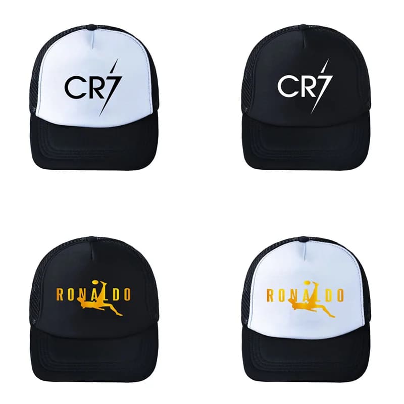 Outdoor 3D Printed Cristiano Ronaldo CR7 Baseball Cap Adjustable Cr7 Snapback Hat Men Women Casual Sports Mesh Hats Party