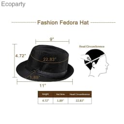 Funny Party Hats Gangster Costume 3 Pc Set 1920's Halloween Costume for Men Women Magic Performance Cosplay Dance