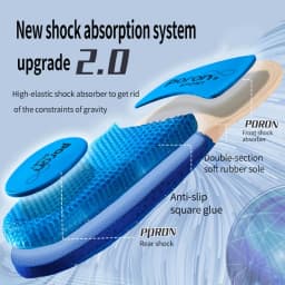 Silicone Orthopedic Insoles for Shoes High Elastic Sport Shockabsorbing Insole for Feet Arch Support Plantar Fasciitis Shoe Sole