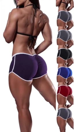 Causal Yoga Shorts for Women Summer Sports Fitness Skinny Slim Low Waist Stretchy Gym Clothing Short Pants