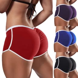 Causal Yoga Shorts for Women Summer Sports Fitness Skinny Slim Low Waist Stretchy Gym Clothing Short Pants