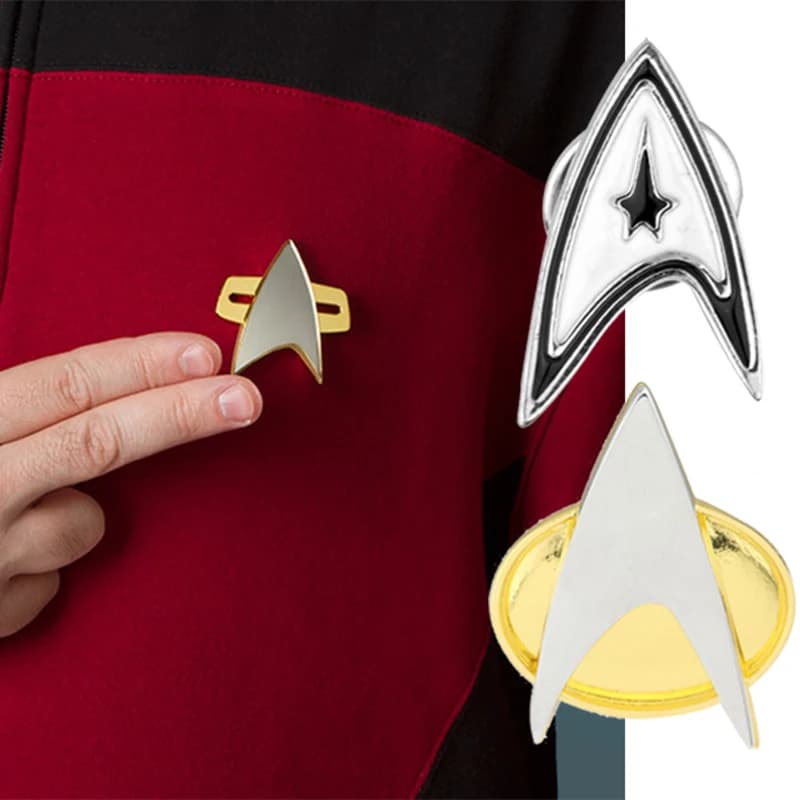 Star Trek Communicator Badges Cosplay TV Anime Halloween Party Costumes Accessories Fans Collectables Friends Gifts