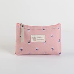 Canvas Printed Makeup Bag For Women Waterproof Portable Instagram Style Student Pencil Case Travel Storage Toiletries Bag