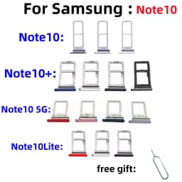 SIM Card SD Card Tray chip slot drawer Holder For Samsung Galaxy Note10+ note10Plus note10Lite SM-N770F/DS SM-N9750 tray Slot