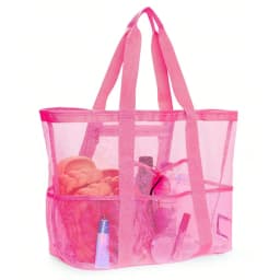 Mesh Beach Bag Waterproof Sandproof - Large Tote Pool Bag for Women Vacation Essentials Beach Accessories